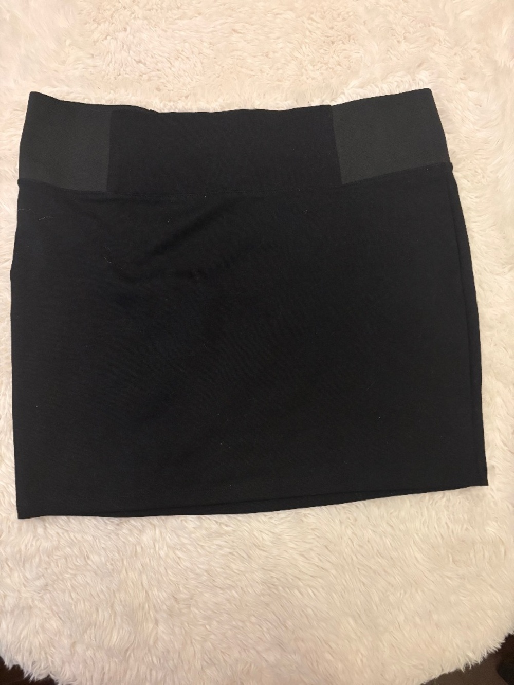 Black mini skirt